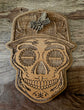 Sports Sugar Skull Wood Engraved Wall Plaques, NFL, MBL, NBA Inspired Fan Art - Cultura Life Design