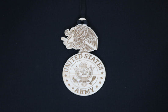 Military Inspired Wood Engraved Ornament, Vehicle Rear View Mirror Ornaments - Cultura Life Design