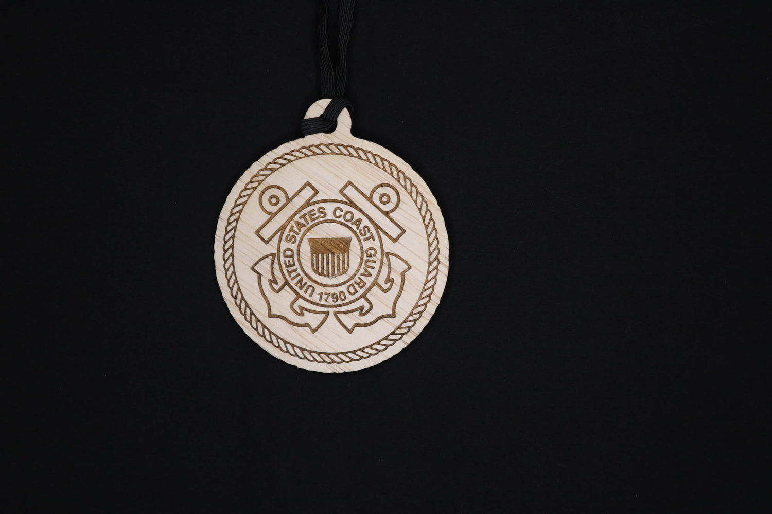 Military Inspired Wood Engraved Ornament, Vehicle Rear View Mirror Ornaments - Cultura Life Design