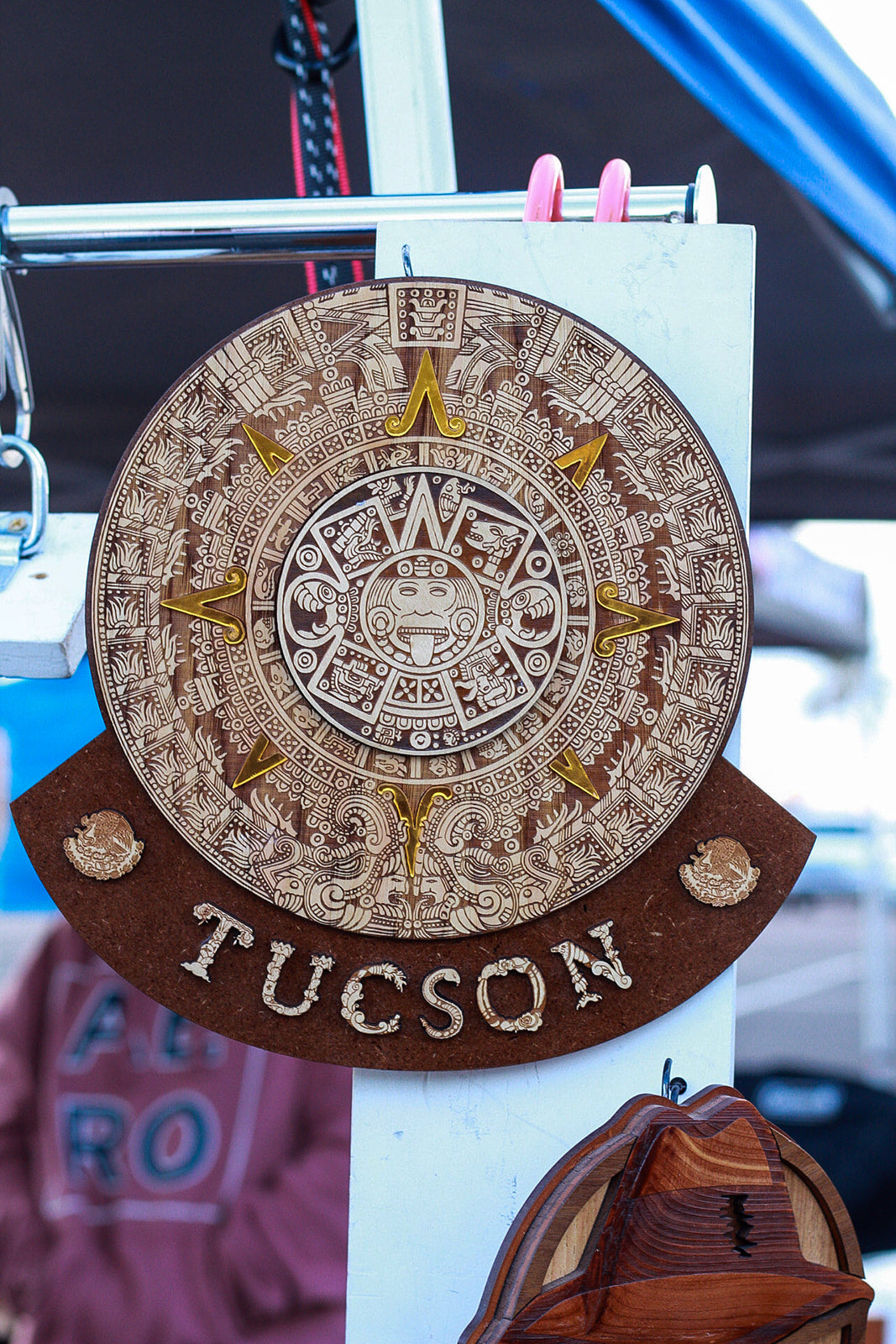 Personalized Aztec Calendar Wood Engraved Sign, Cultural Art - Cultura Life Design