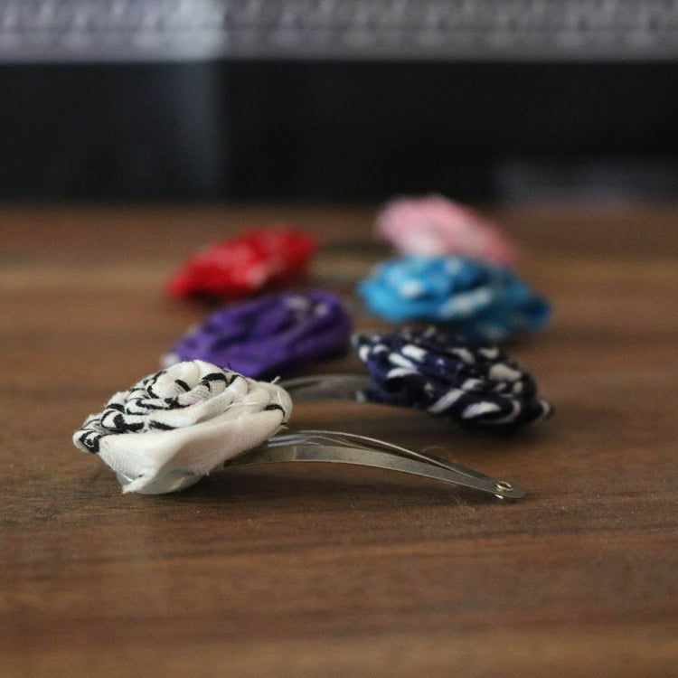 Bandana Rose Hair Clips - Cultura Life Design