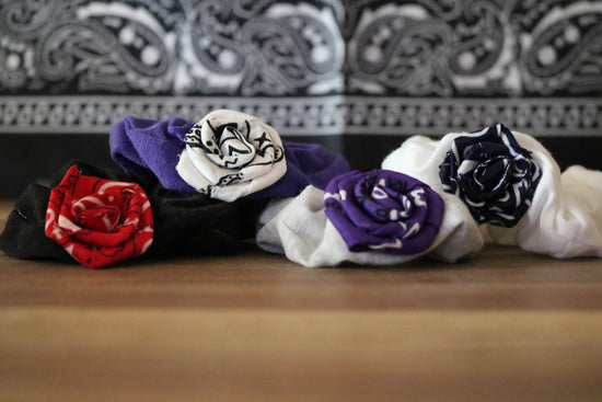 Bandana Rose Scrunchy - Cultura Life Design