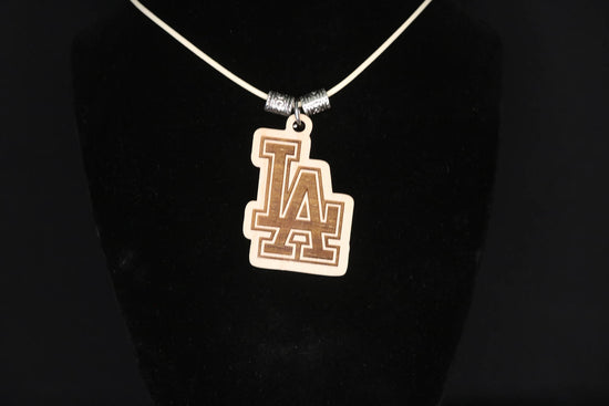 Sports Necklace, Laser Engraved Wood Pendant, NFL, MBL, NBA Inspired Fan Art - Cultura Life Design