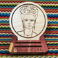 Frida Kahlo Inspired Wood Engraved Coasters, Set of 6 with Holder - Cultura Life Design