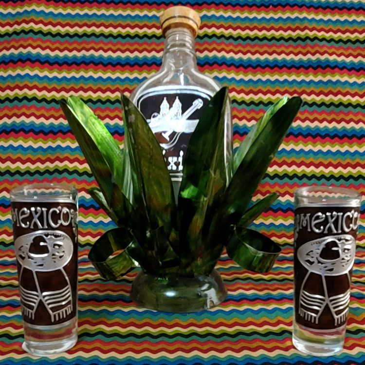 Agave Themed 4-Piece Decanter Set - Cultura Life Design