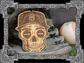 Baseball Sugar Skull Wood Engraved Ornament, MLB Inspired Fan Art, Rear-view Mirror Hanging Decoration - Cultura Life Design