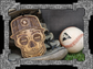 Baseball Sugar Skull Wood Engraved Ornament, MLB Inspired Fan Art, Rear-view Mirror Hanging Decoration - Cultura Life Design